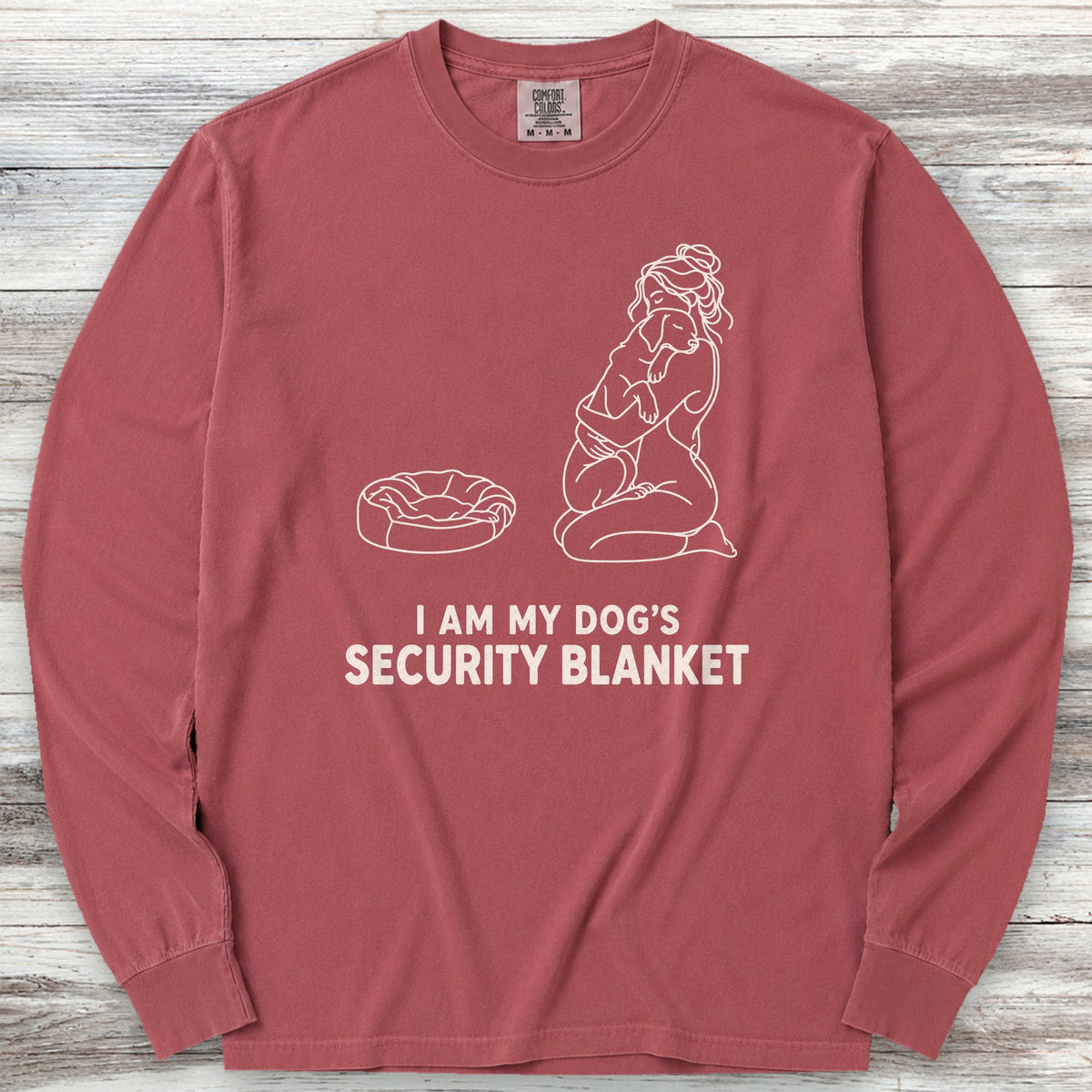 Security Blanket Long Sleeve Tee - Brick