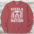 Vizsla Nation Long Sleeve Tee - Brick