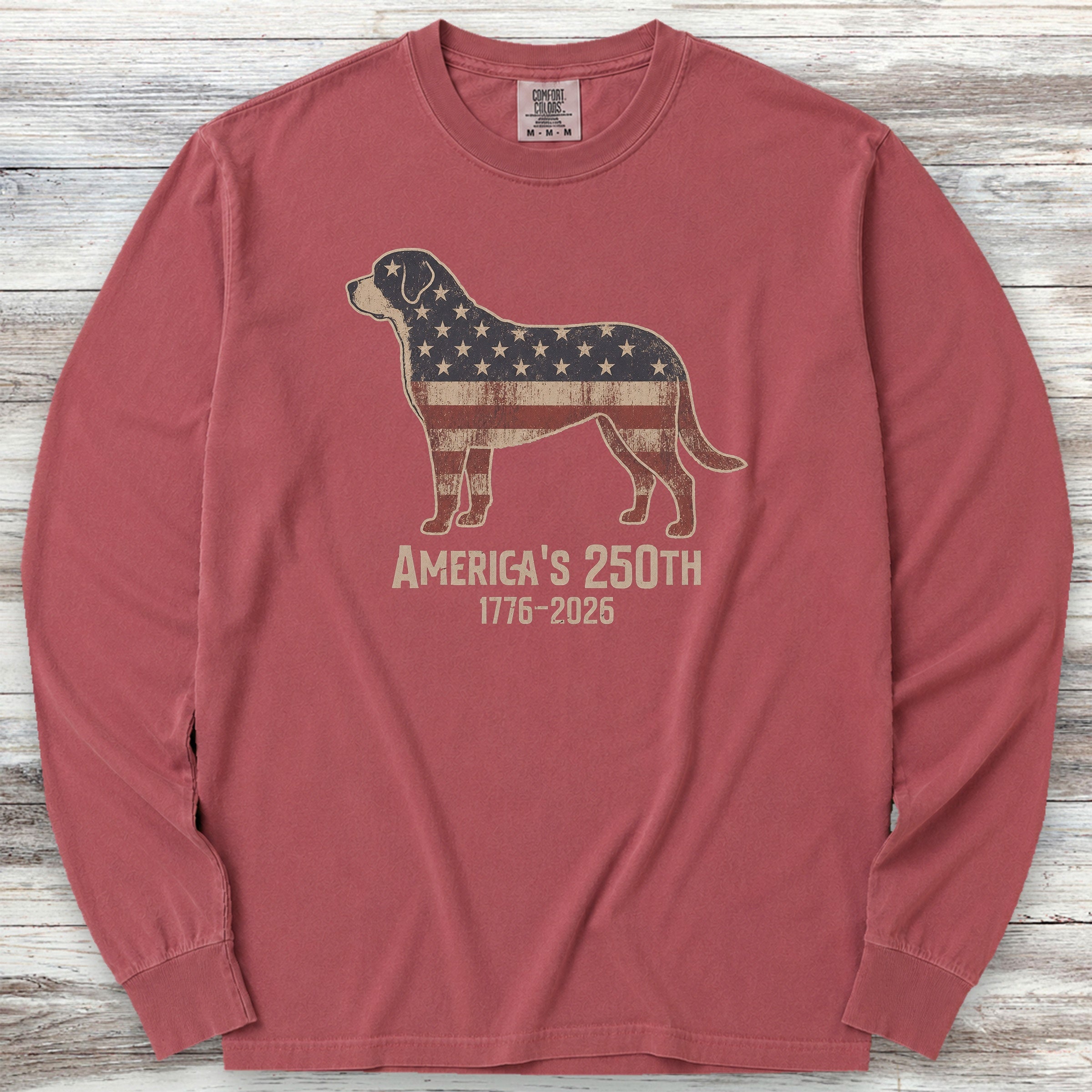Swiss Mountain Dog 250 Long Sleeve Tee - Brick