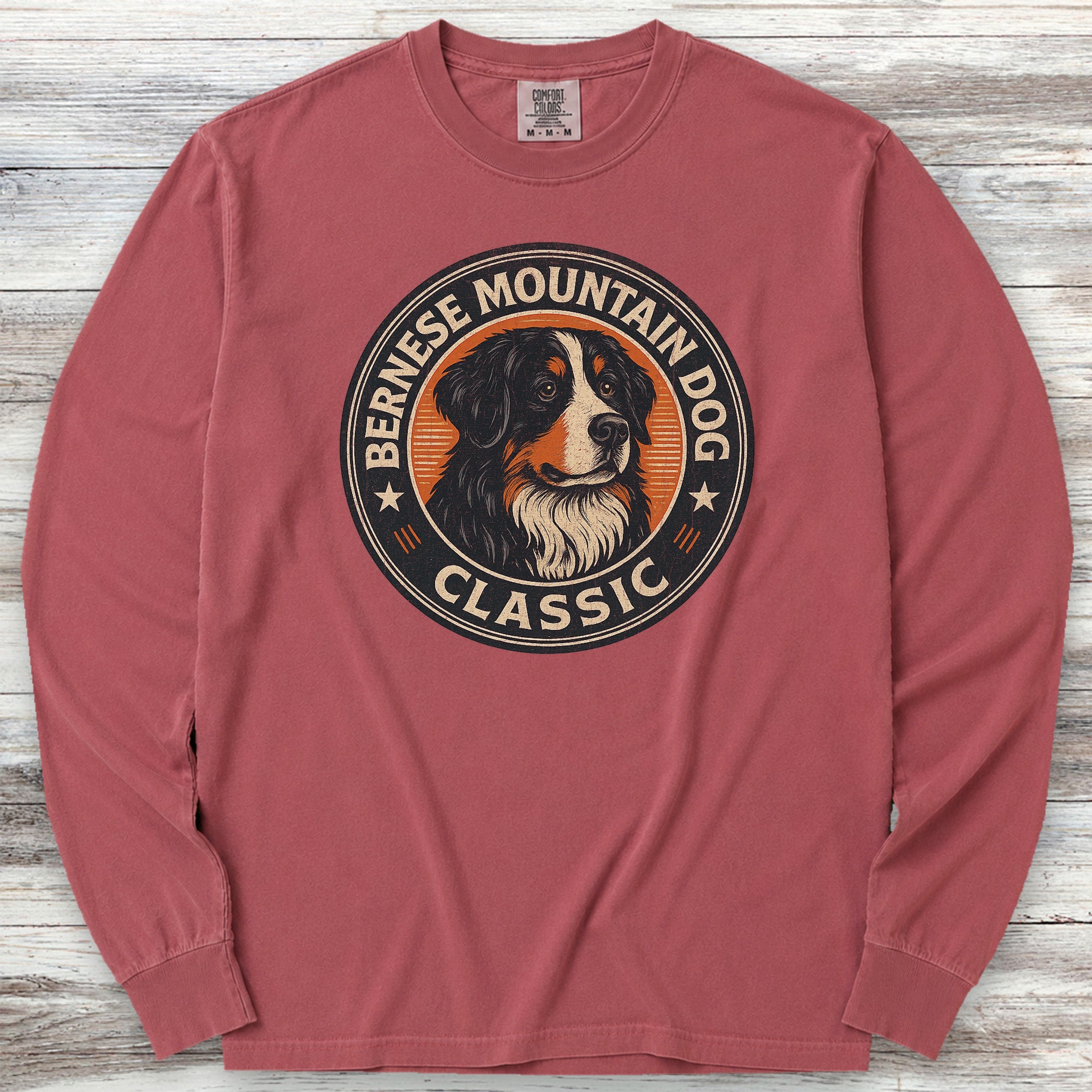 Bernese Mountain Dog Classic Long Sleeve Tee - Brick