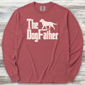 Labrador Retriever Dog Father Long Sleeve Tee - Brick