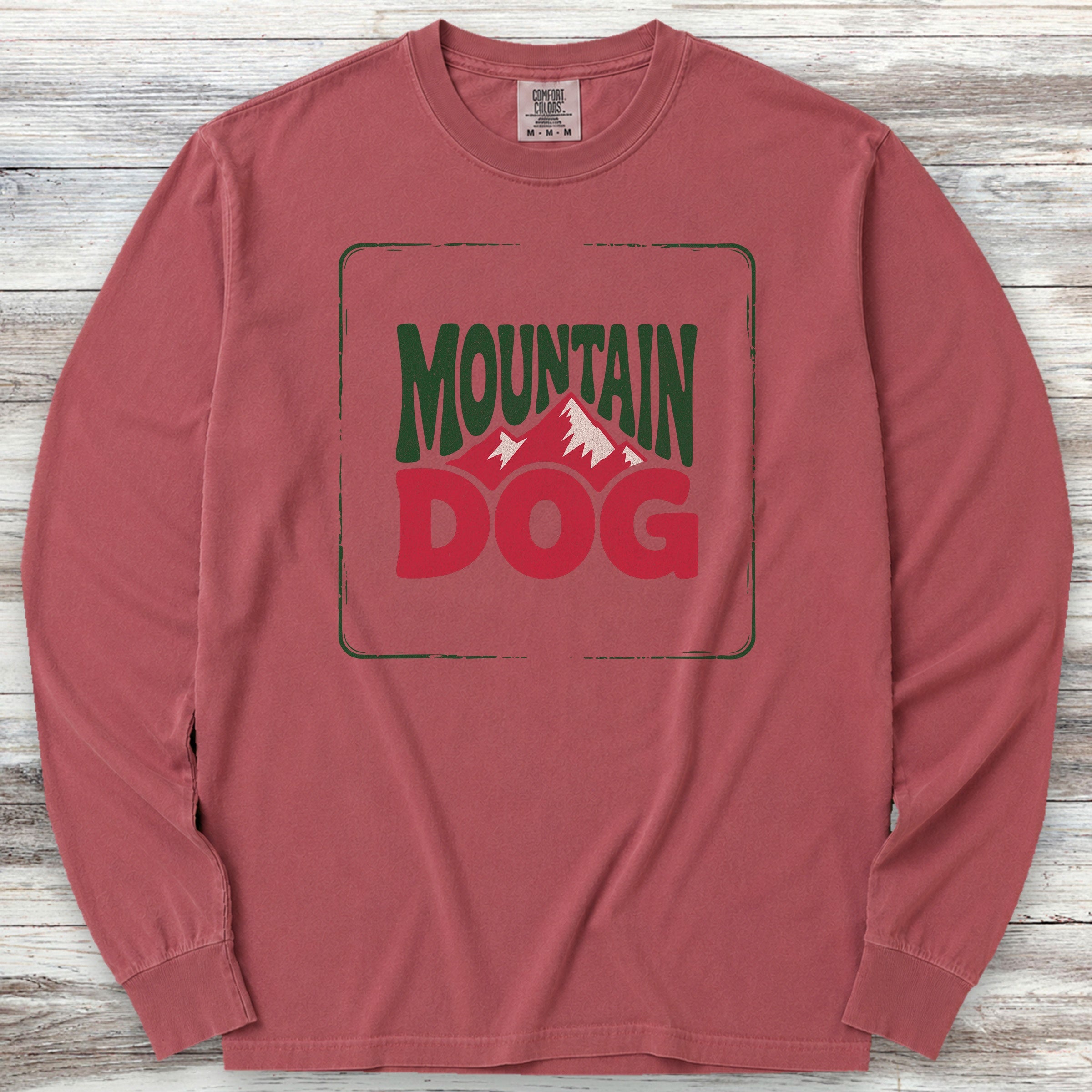 Mountain Dog Long Sleeve Tee - Brick