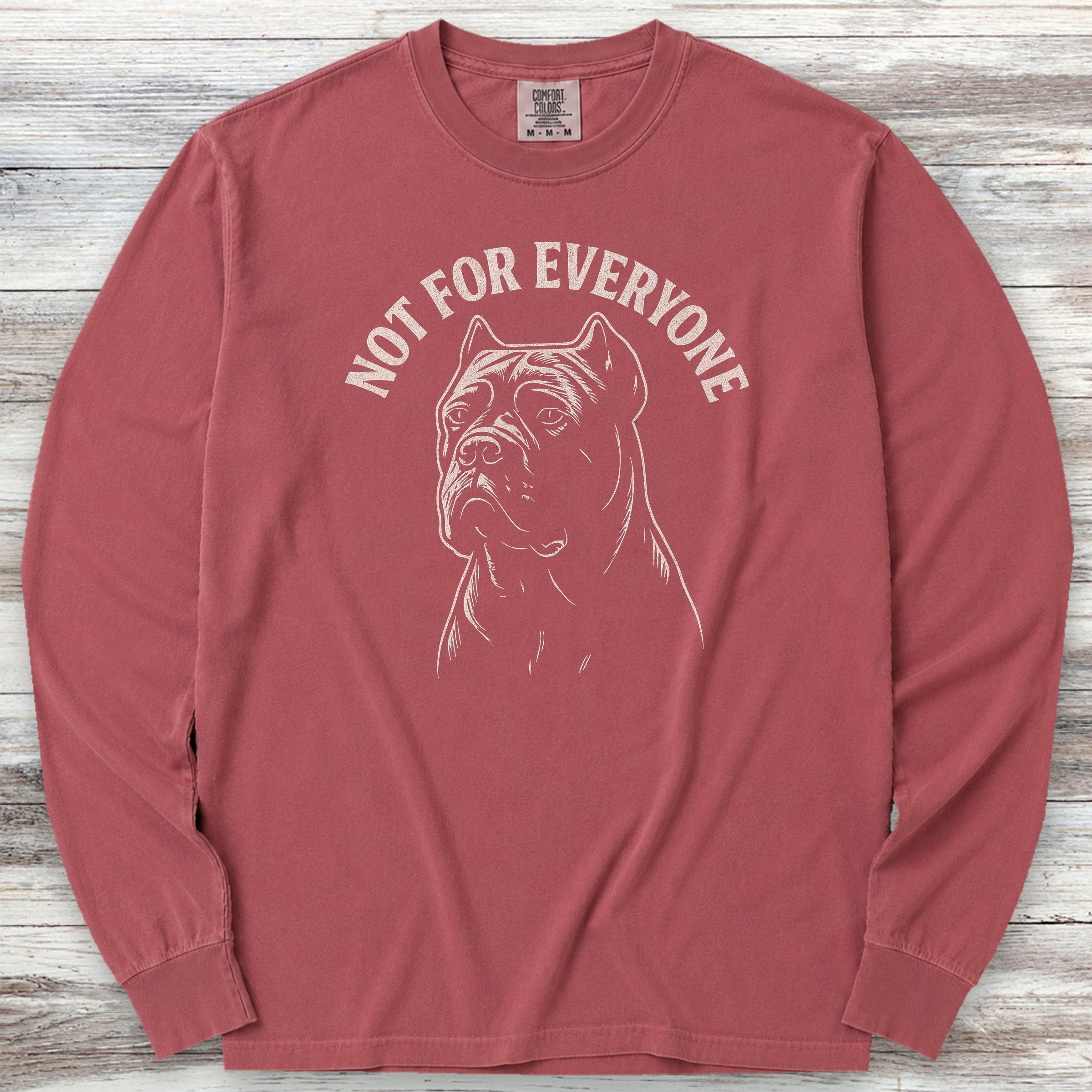 Cane Corso Not Everyone Long Sleeve Tee - Brick