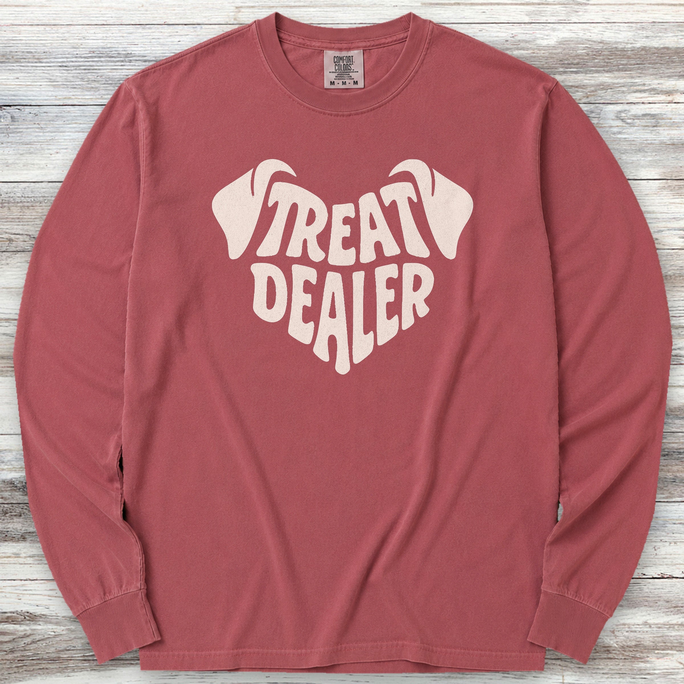 Treat Dealer Ears Long Sleeve Tee - Brick