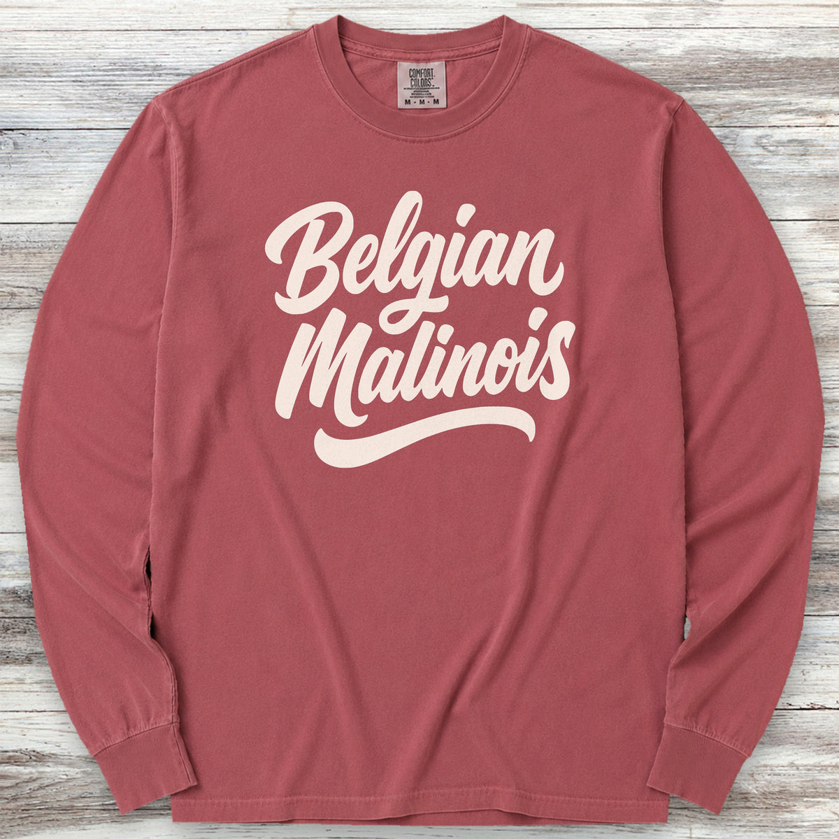 Belgian Malinois Team Long Sleeve Tee - Brick