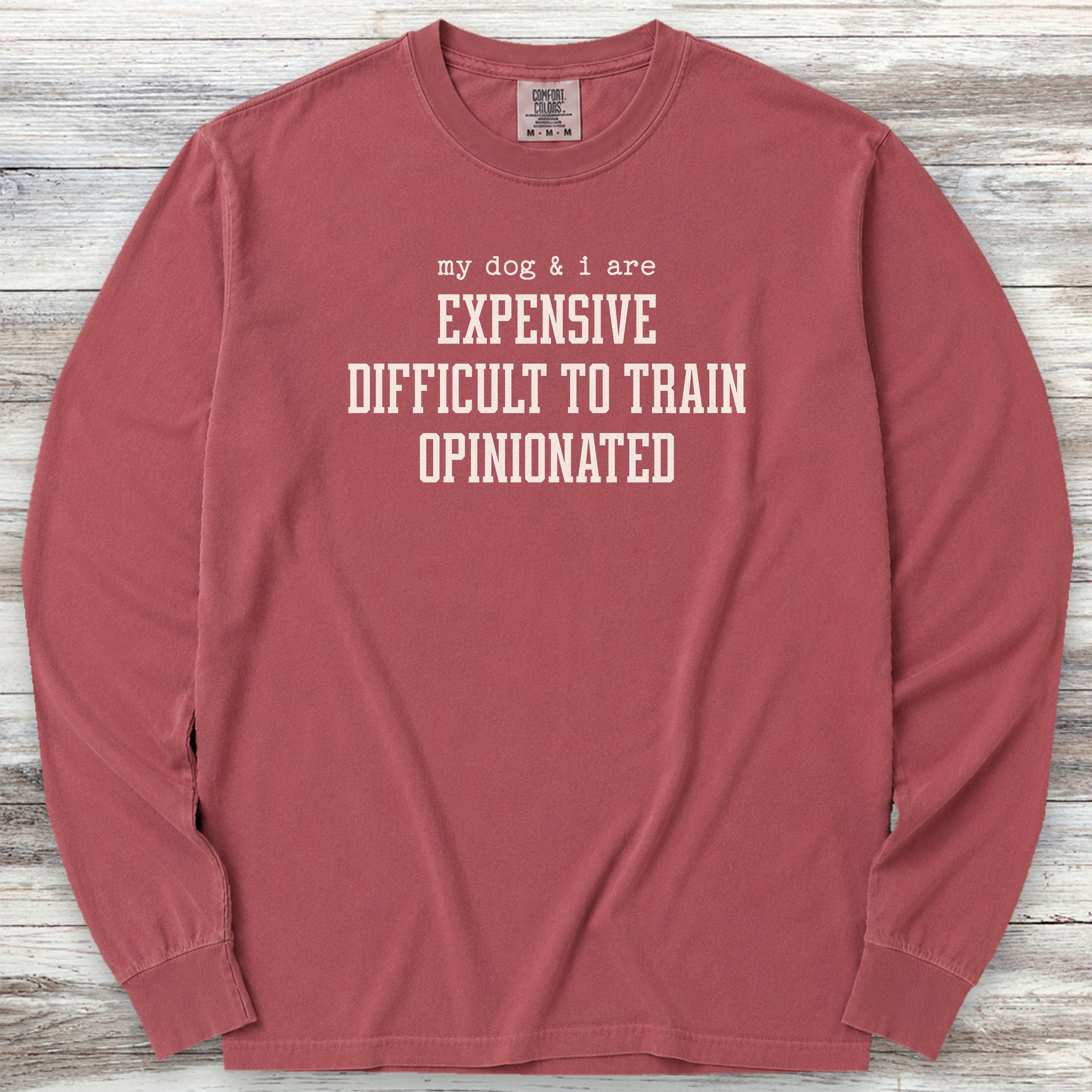 My Dog & I Long Sleeve Tee - Brick