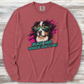 Bernese Mountain Dog Beach Hair Long Sleeve Tee - Brick