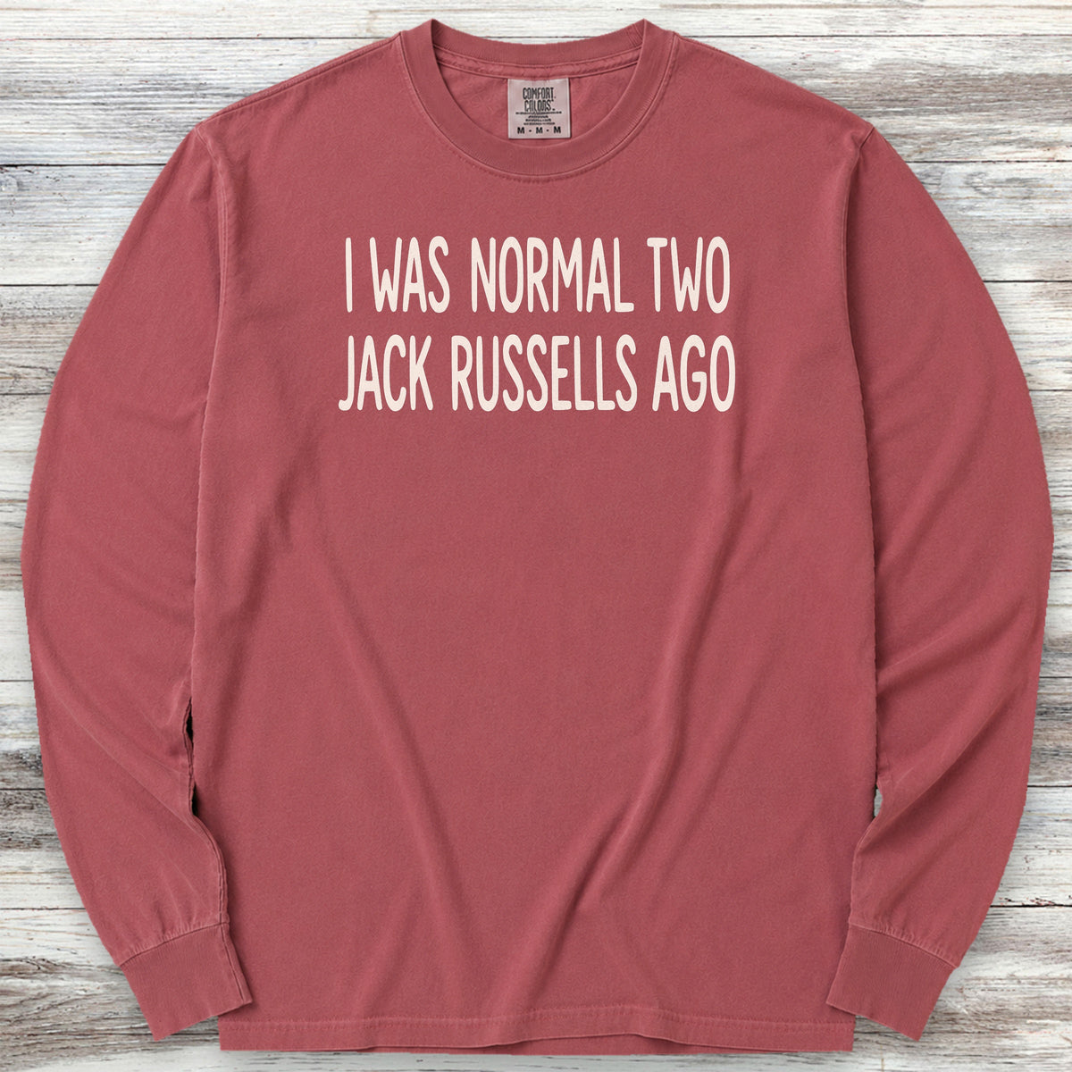 Jack Russell Normal Long Sleeve Tee - Brick