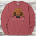Rhodesian Ridgeback Nope Long Sleeve Tee - Brick