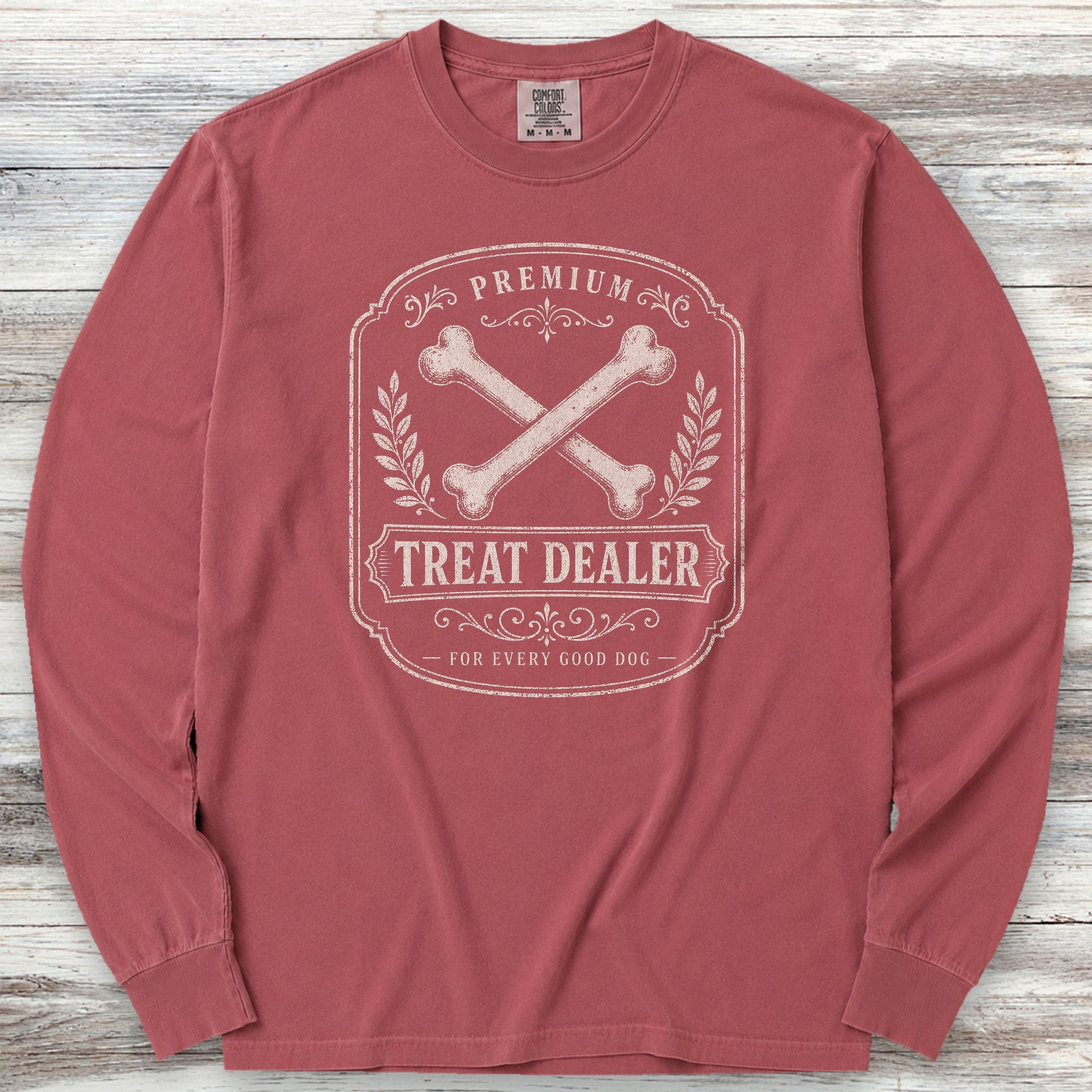 Premium Treat Dealer Long Sleeve Tee - Brick