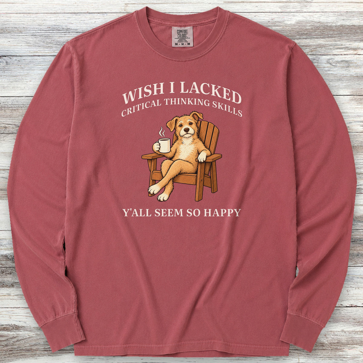 Critical Thinking Skills Long Sleeve Tee - Brick