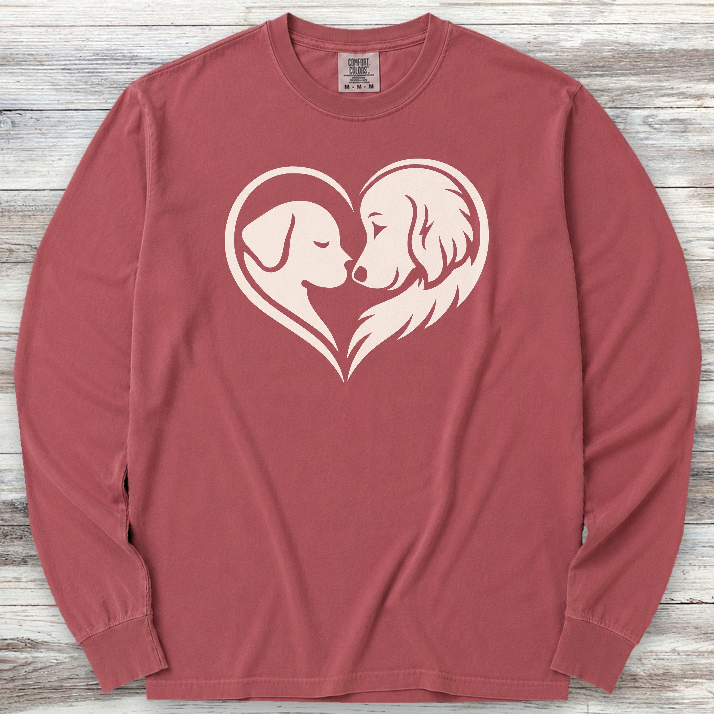 Dog Wear Studio Logo Long Sleeve Tee - Brick
