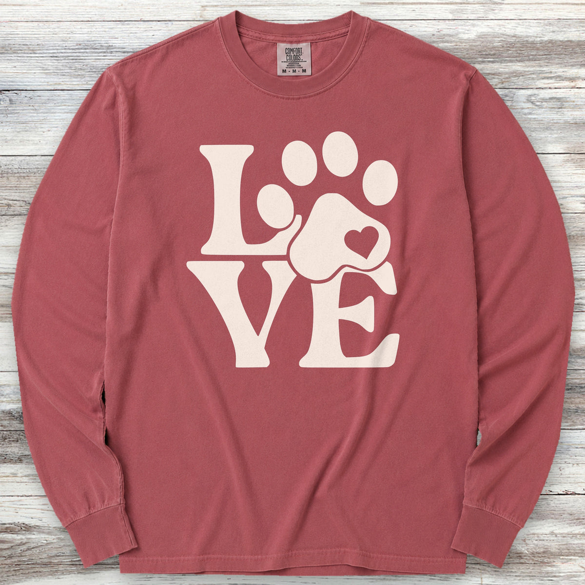 Love Long Sleeve Tee - Brick