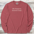 Bichon Frise Help Long Sleeve Tee - Brick
