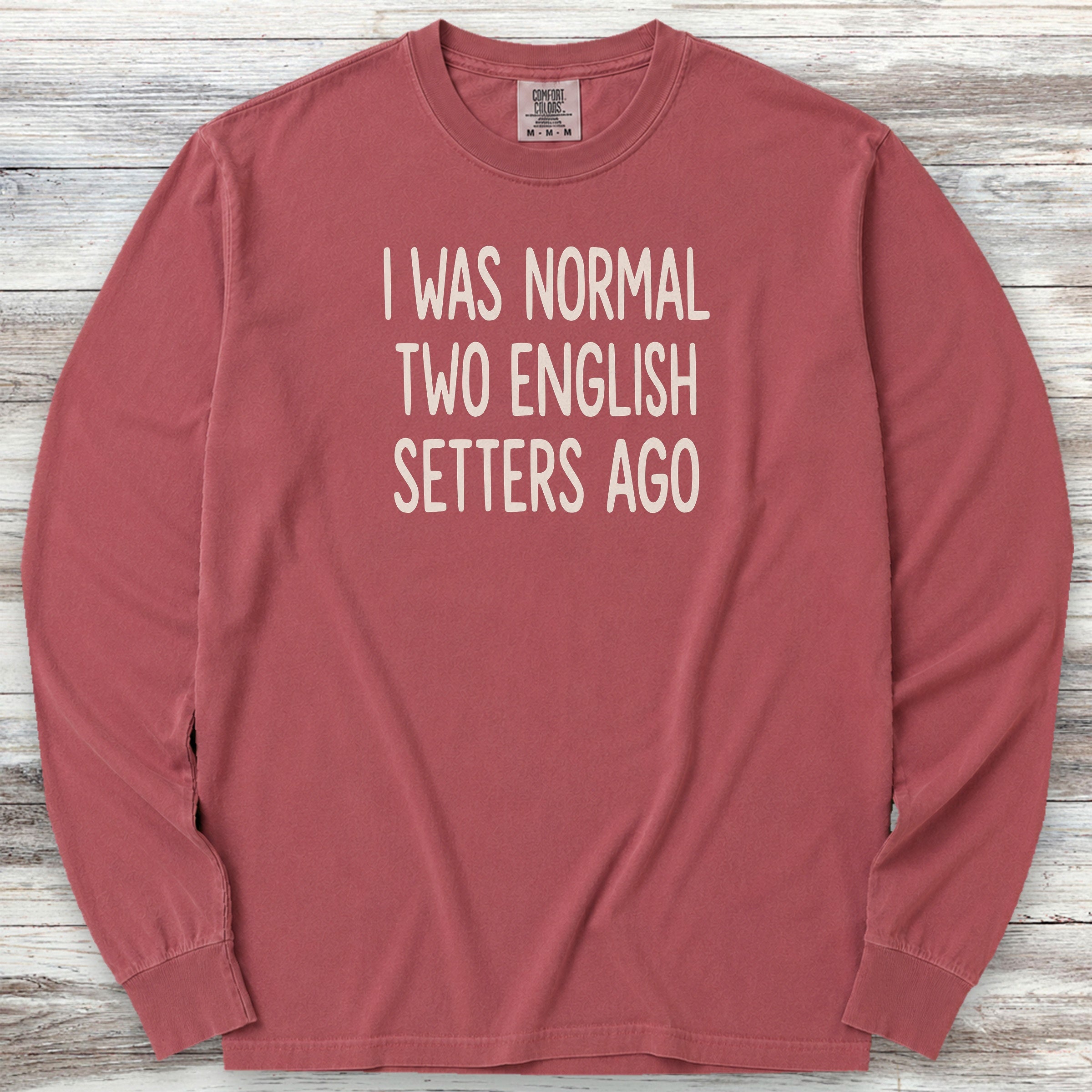 English Setter Normal Long Sleeve Tee - Brick
