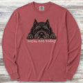 Bouvier Cropped Nope Long Sleeve Tee - Brick