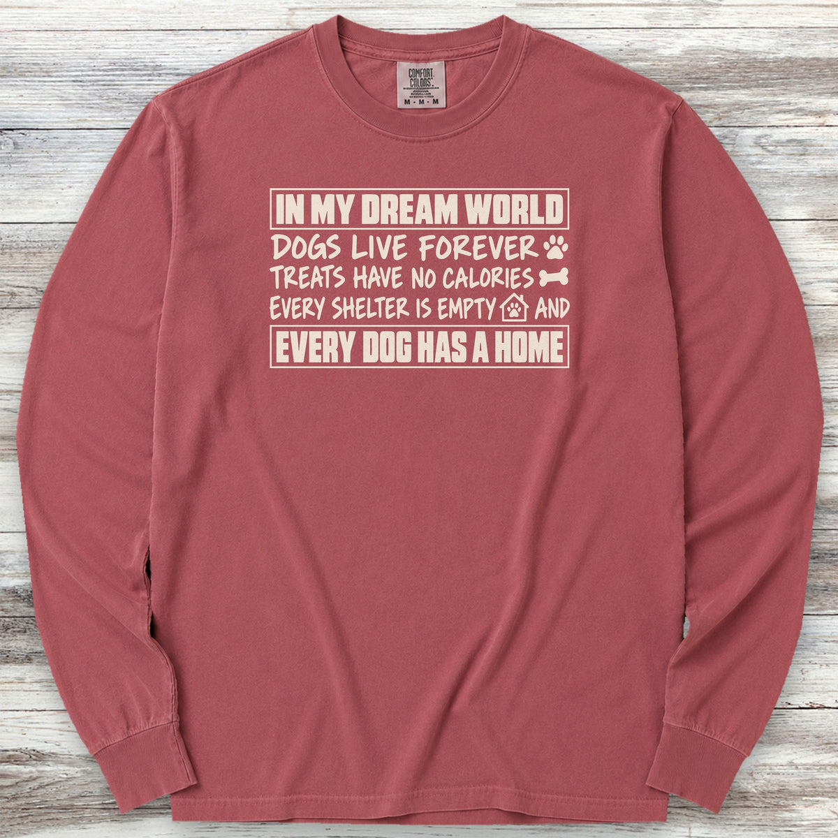 My Dream World Long Sleeve Tee - Brick