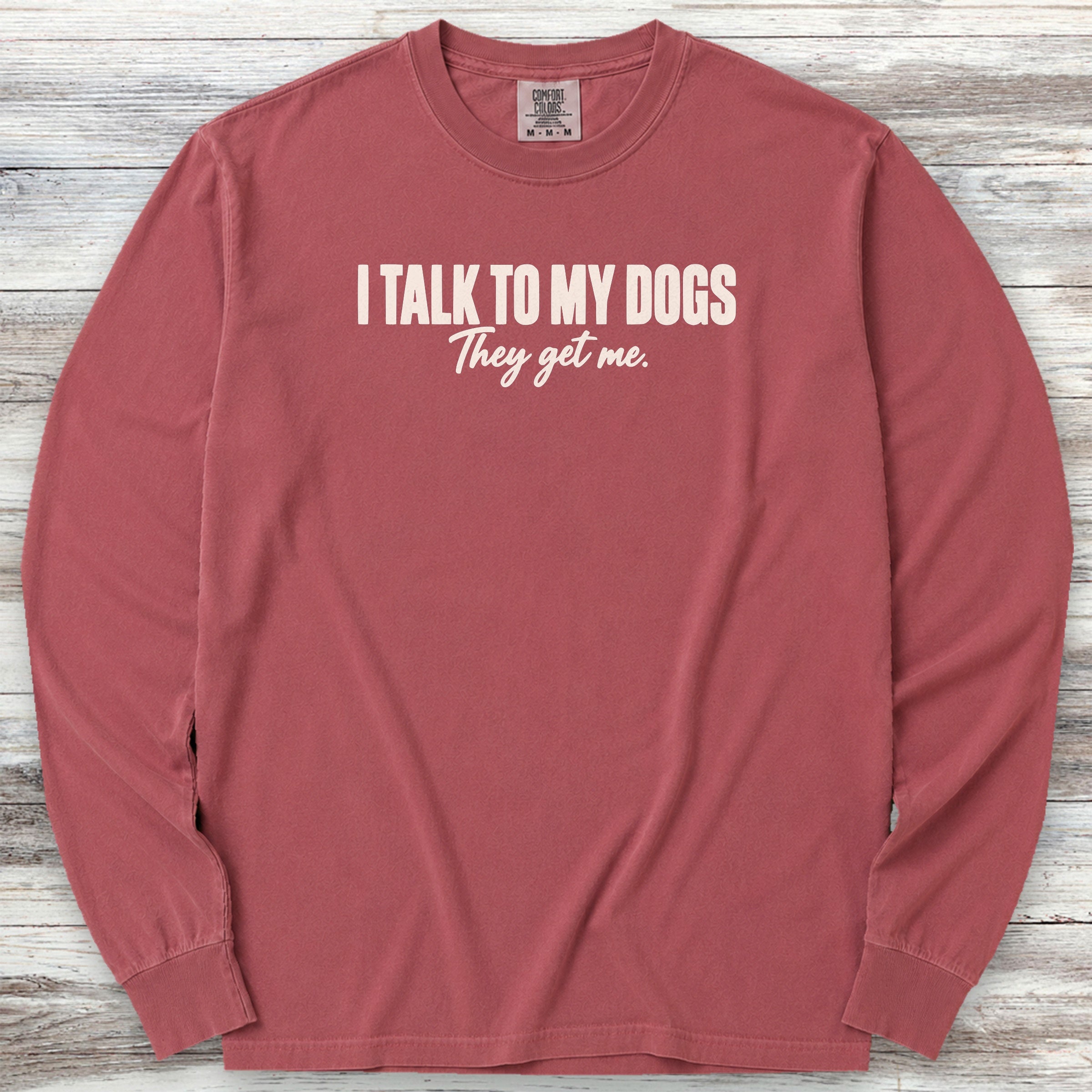 They Get Me Long Sleeve Tee - Brick