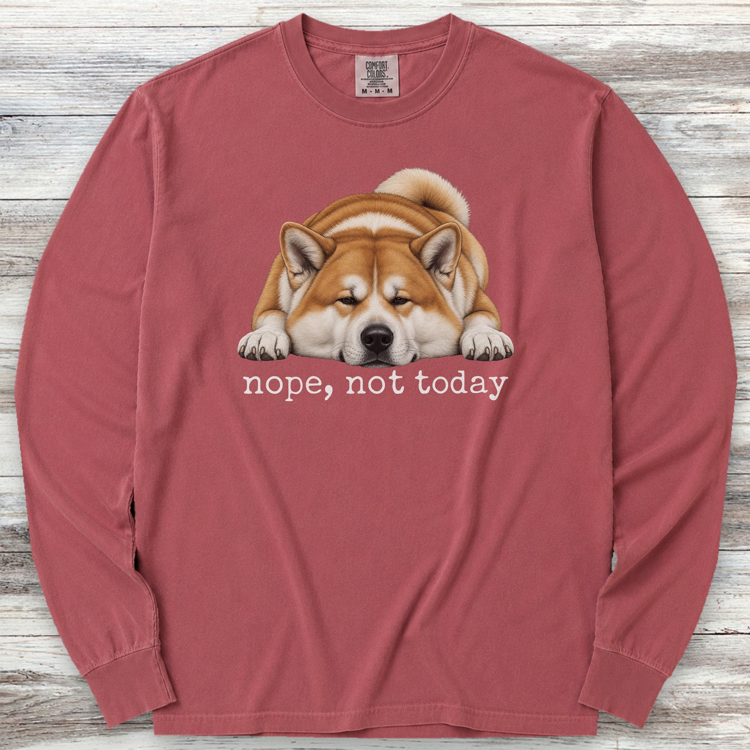 Akita Nope Long Sleeve Tee - Brick