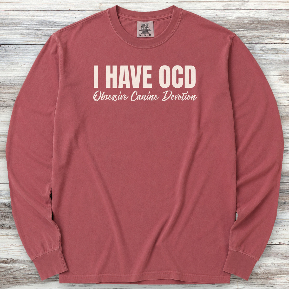 OCD Long Sleeve Tee - Brick