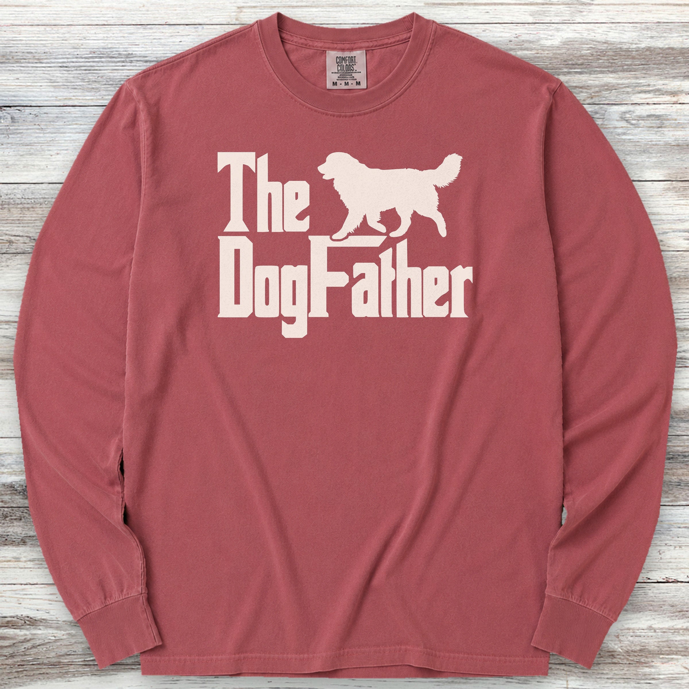 Bernese Mountain Dog Father Long Sleeve Tee - Brick