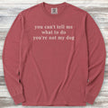 Dog Tell Me Long Sleeve Tee - Brick