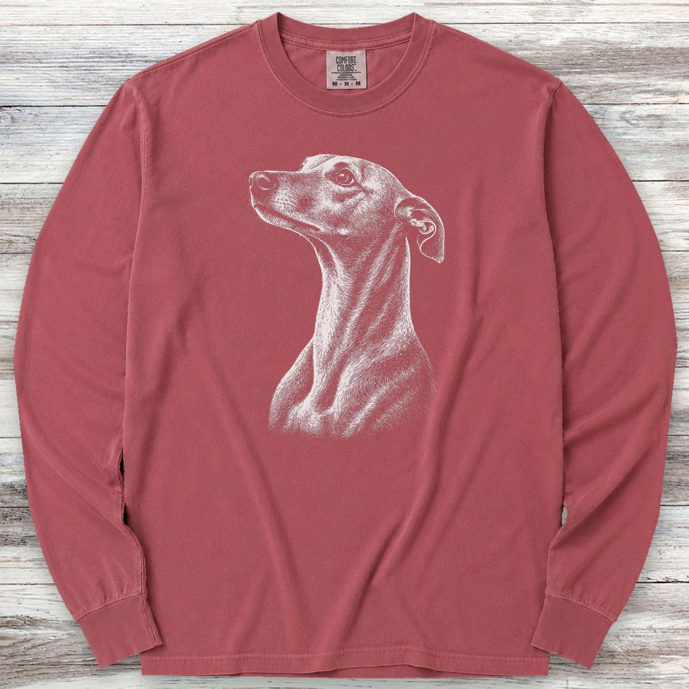 Whippet Loyalty Long Sleeve Tee - Brick