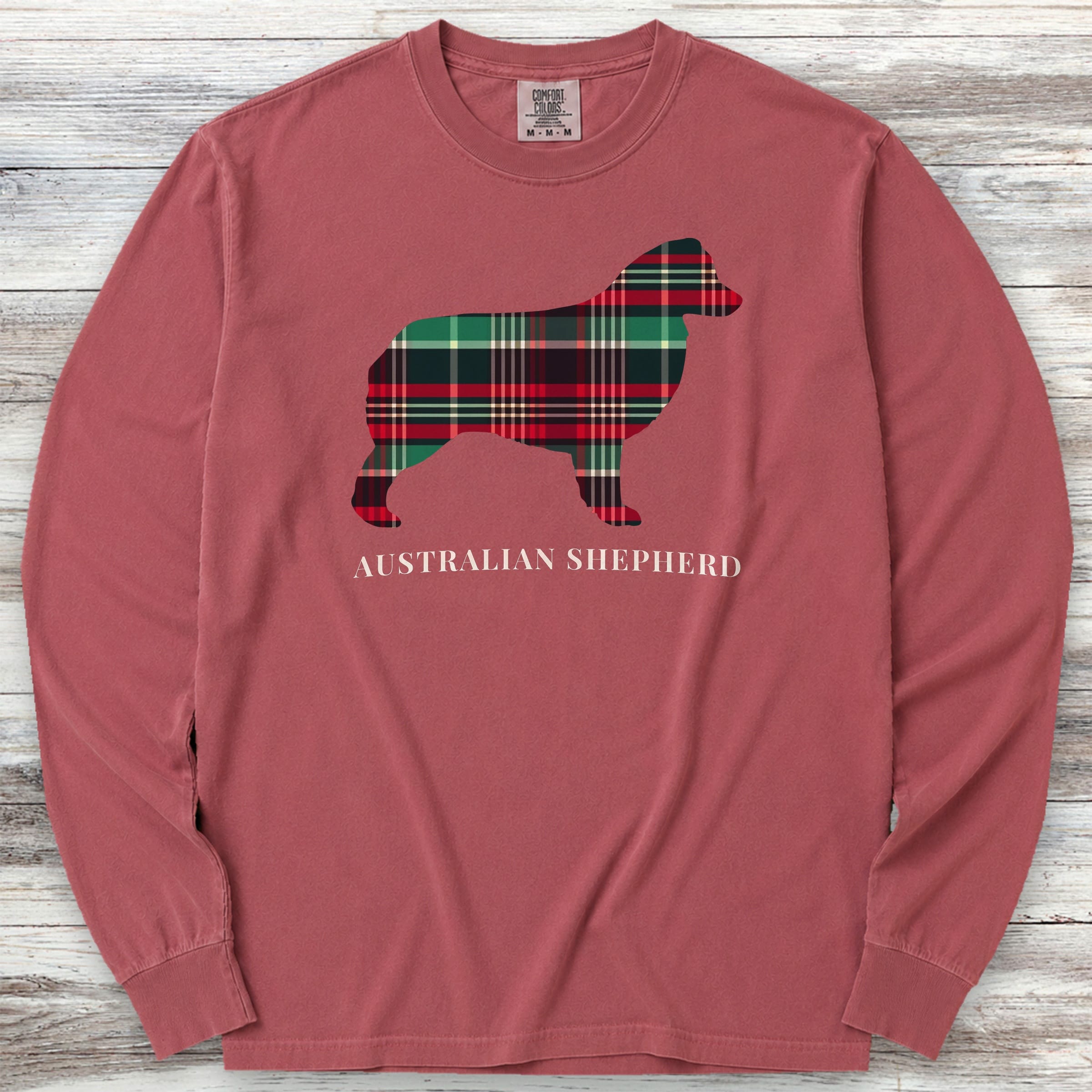 Australian Shepherd Winter 2025 Long Sleeve Tee - Brick