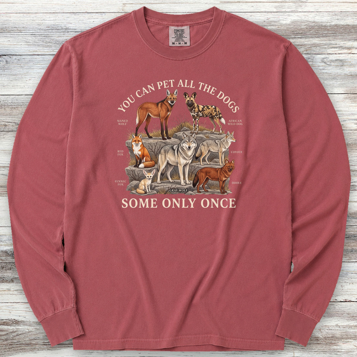 Only Once Long Sleeve Tee - Brick