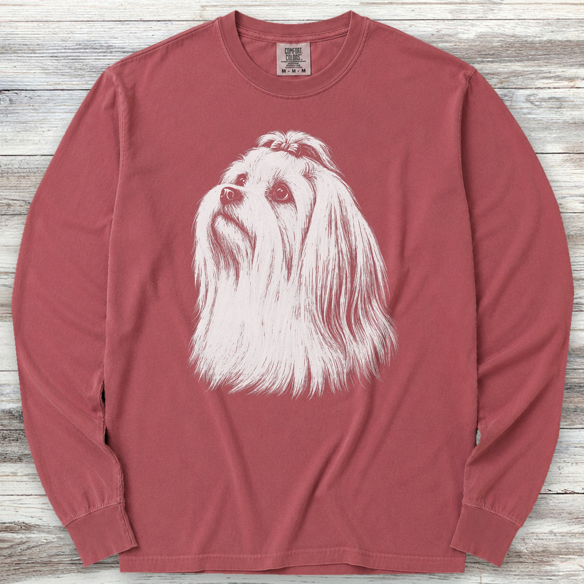 Maltese Loyalty Long Sleeve Tee - Brick