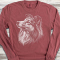 Shetland Sheepdog Loyalty Long Sleeve Tee - Brick