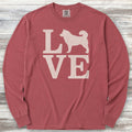 Malamute Love Long Sleeve Tee - Brick