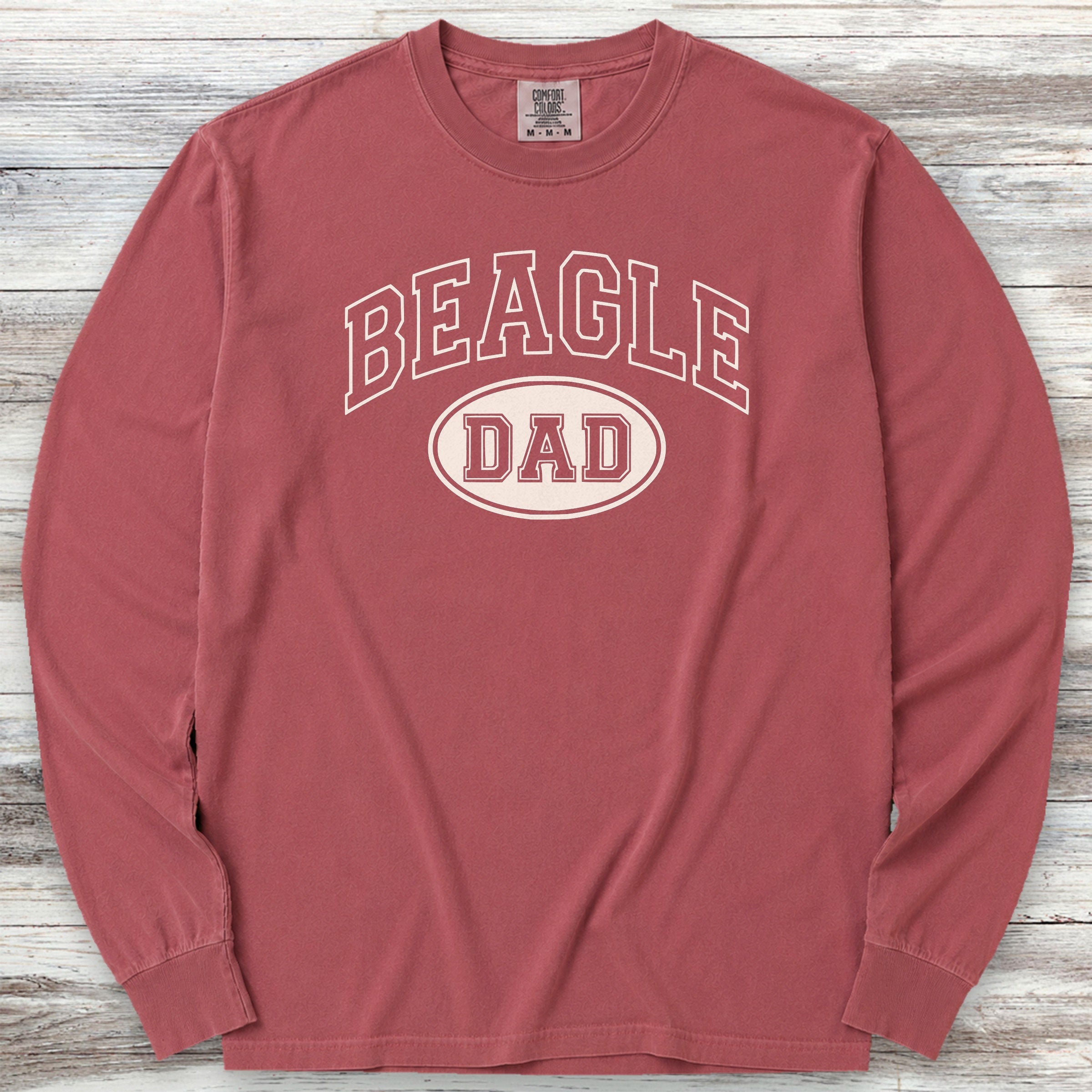 Beagle Dad Long Sleeve Tee - Brick