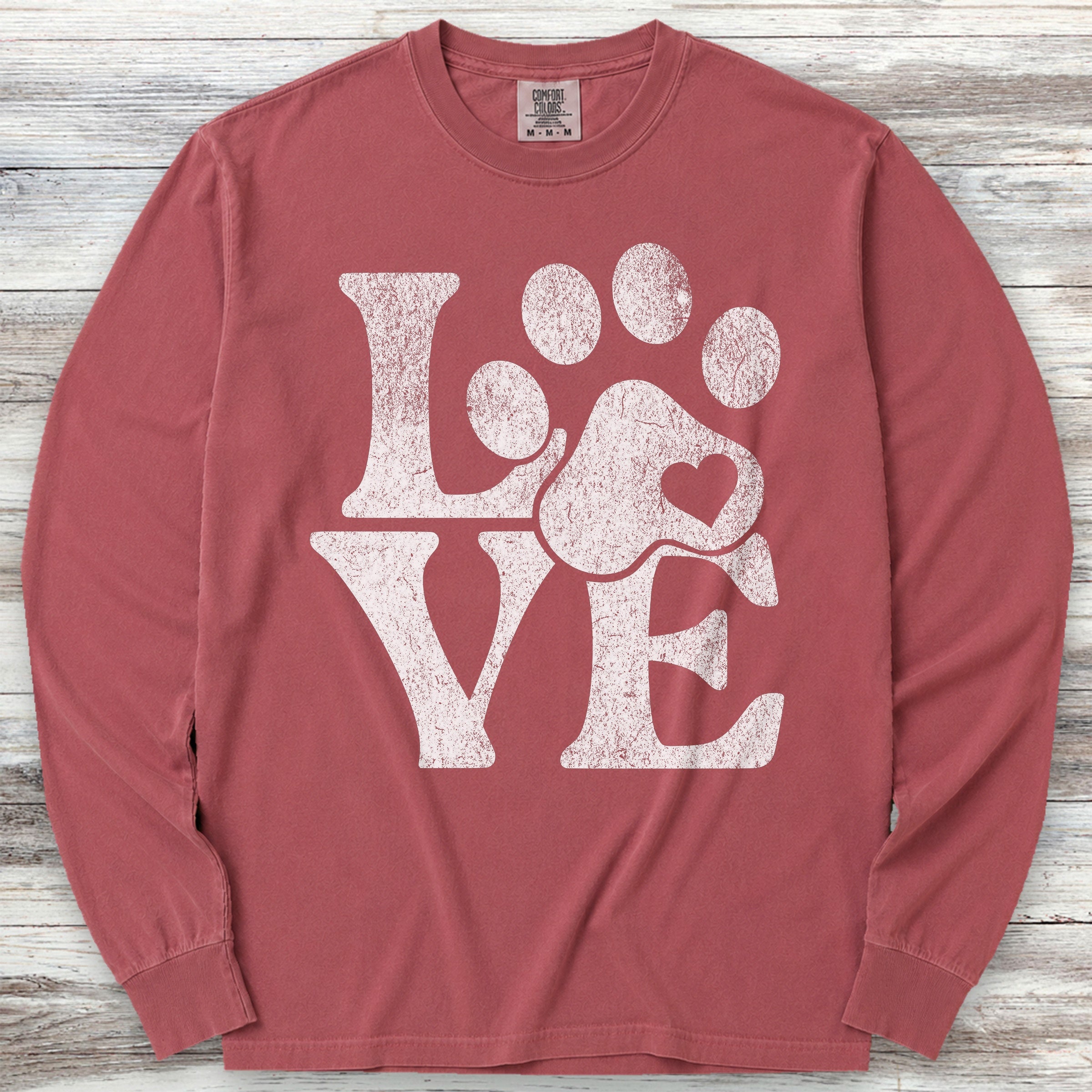Love Long Sleeve Tee - Brick