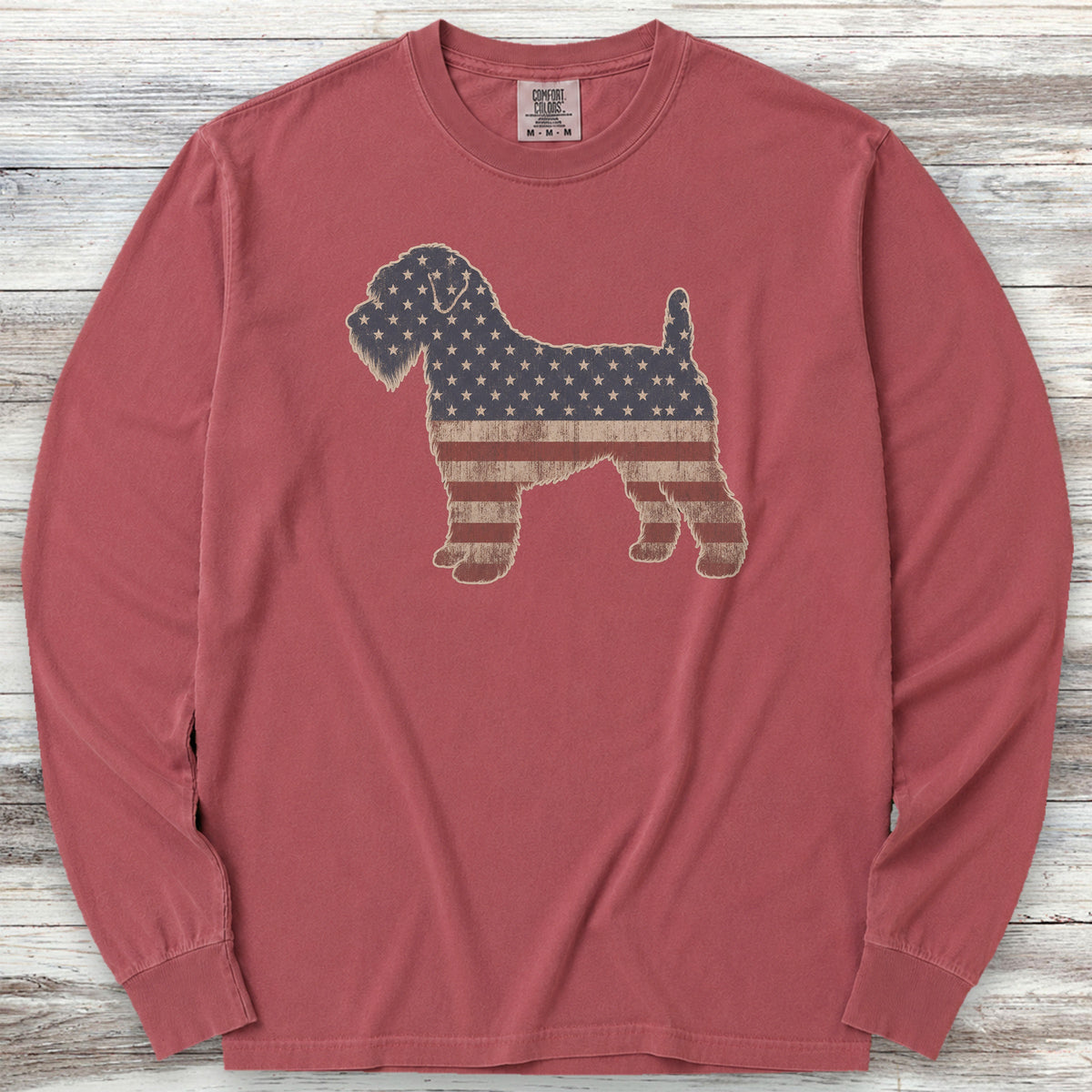 Wheaten Vintage USA Long Sleeve Tee - Brick