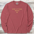 Vintage Trick or Treat Dealer Long Sleeve Tee - Brick