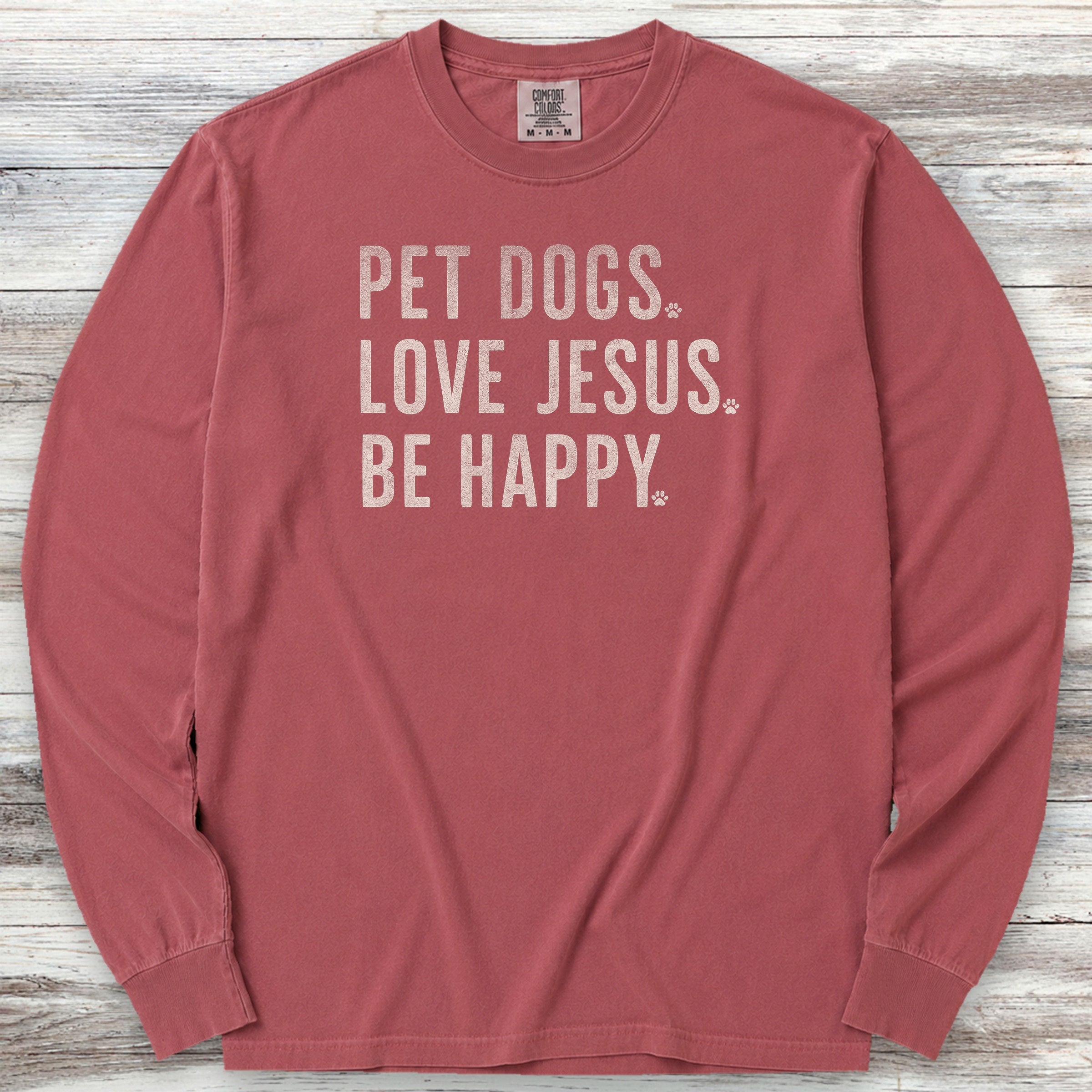 Love Jesus Long Sleeve Tee - Brick