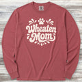 Wheaten Terrier Groovy Mom Long Sleeve Tee - Brick