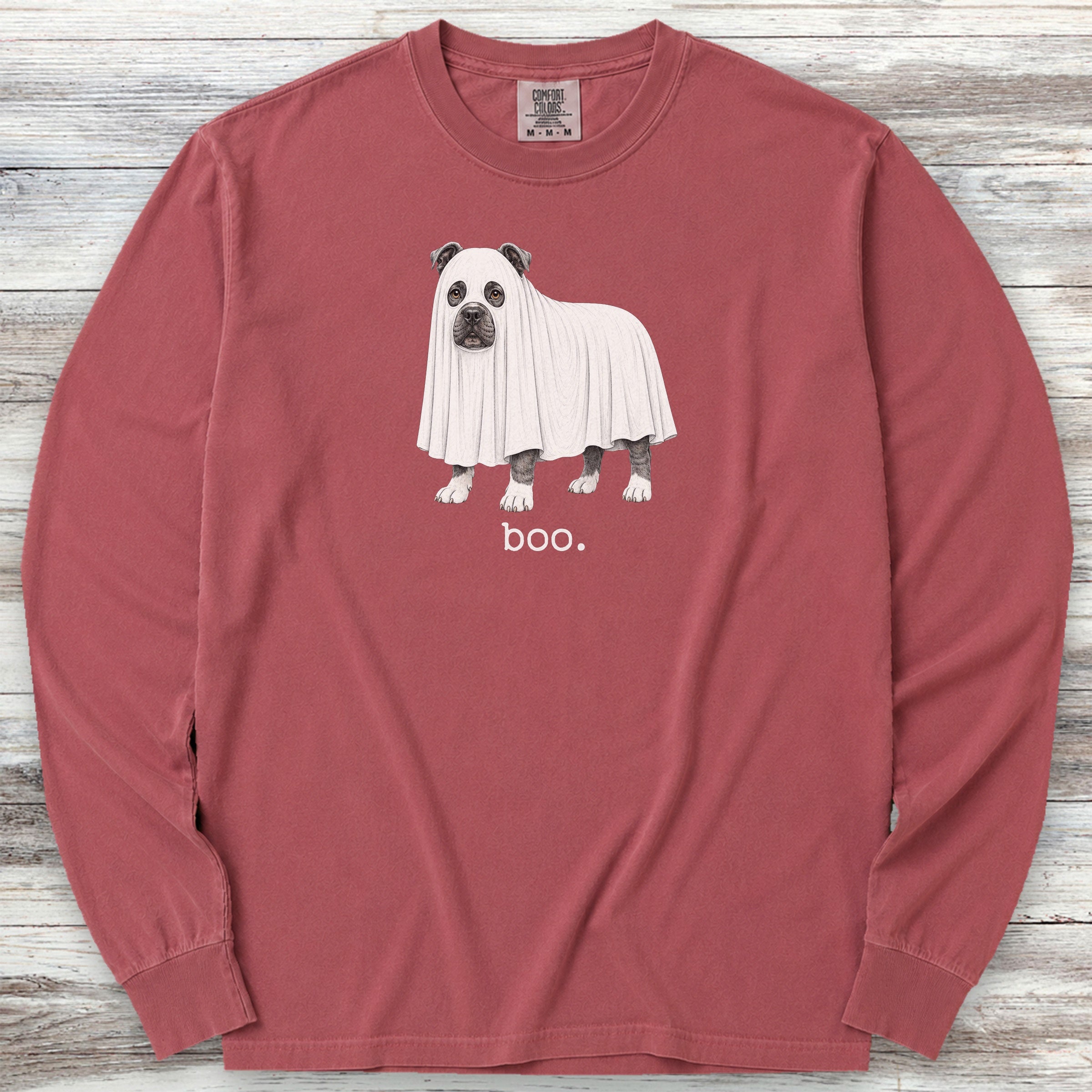 American Bully Boo Long Sleeve Tee - Brick