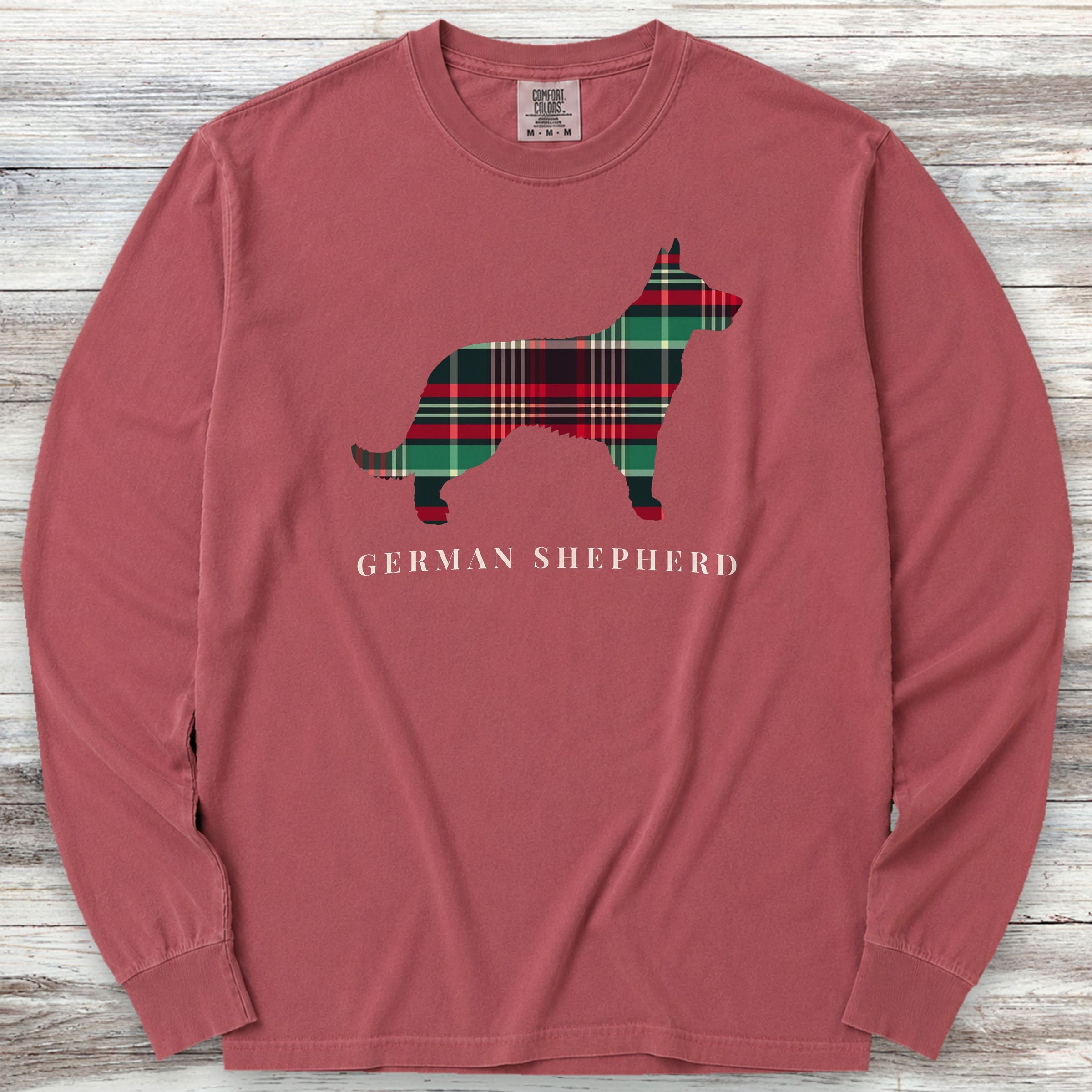 German Shepherd Winter 2025 Long Sleeve Tee - Brick