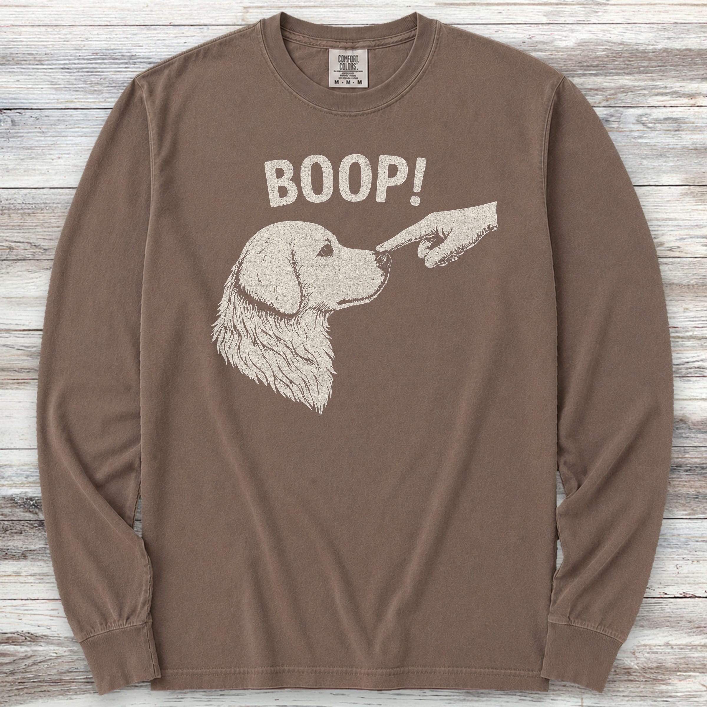 BOOP! Long Sleeve Tee - Espresso