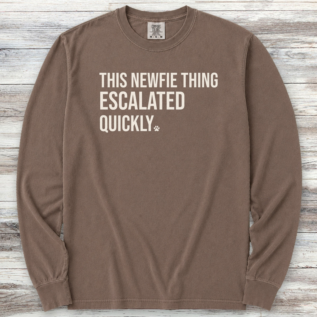 Newfoundland Escalated Long Sleeve Tee - Espresso