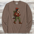 Bernese Mountain Dog Hiking Long Sleeve Tee - Espresso
