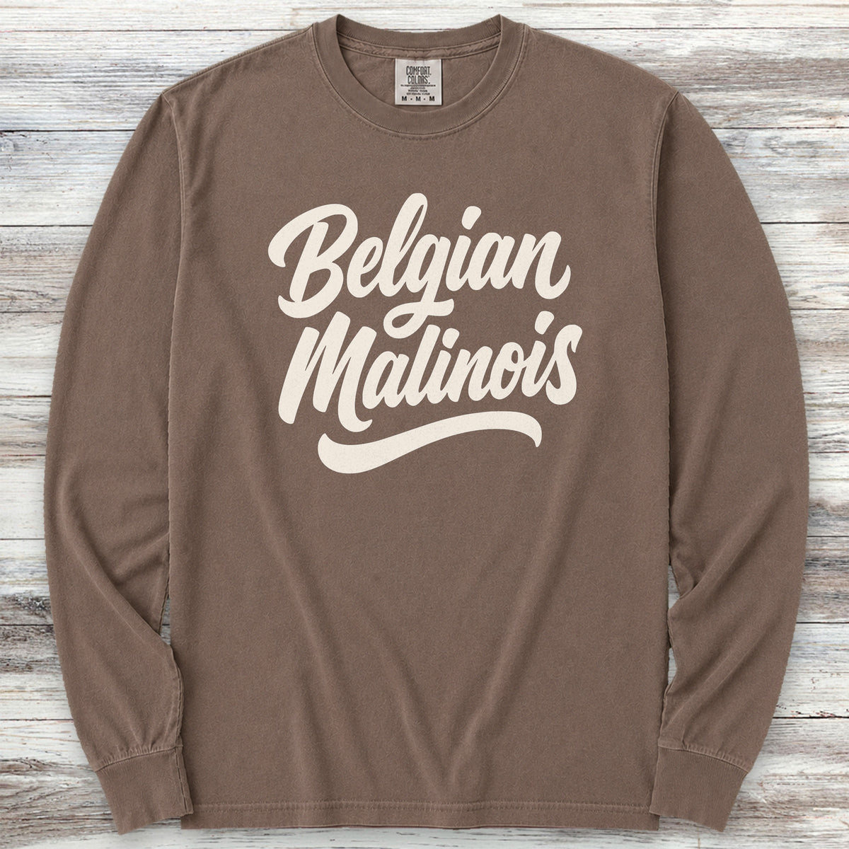 Belgian Malinois Team Long Sleeve Tee - Espresso