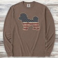 Bichon Frise Vintage USA Long Sleeve Tee - Espresso