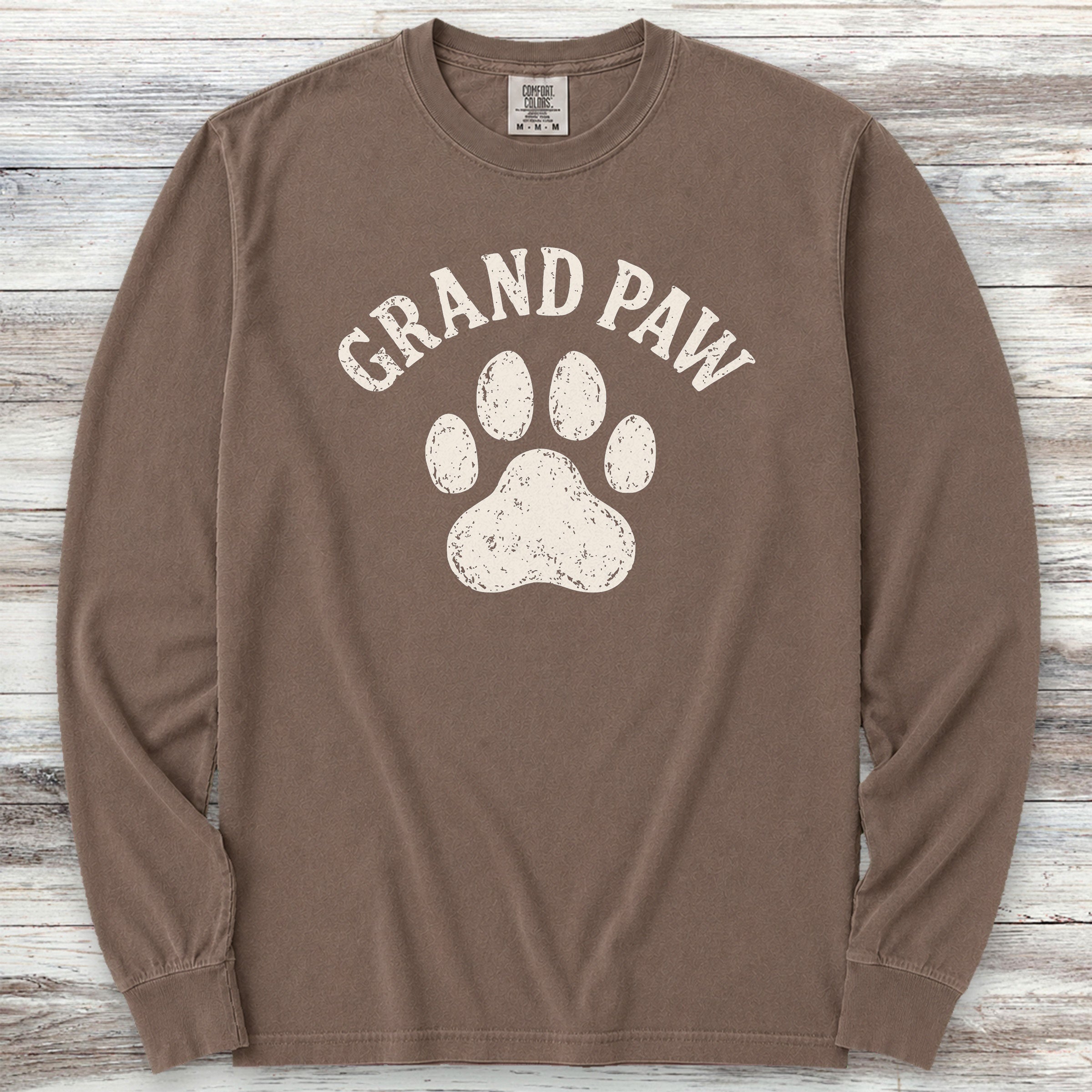 Grand Paw Long Sleeve Tee - Espresso