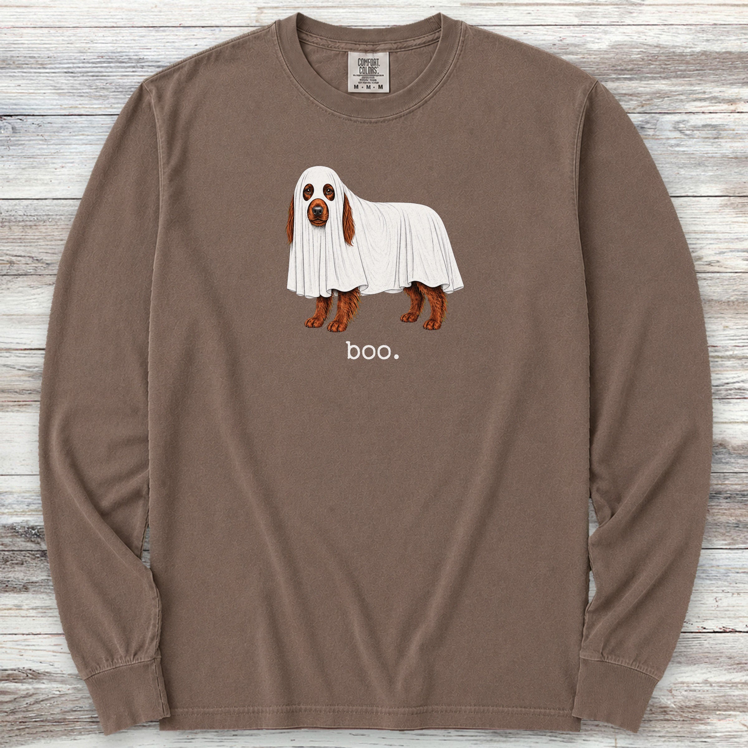 Irish Setter Boo Long Sleeve Tee - Espresso