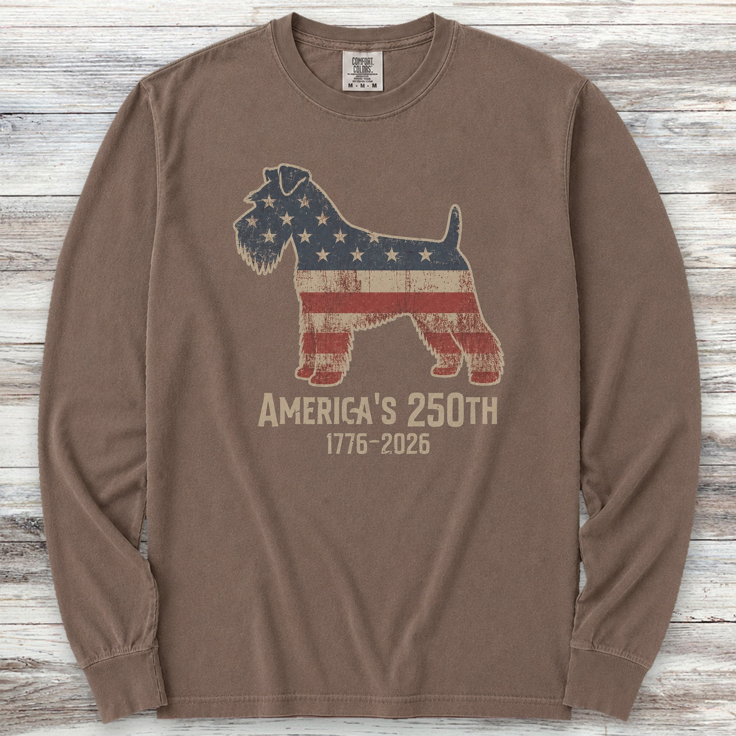 Schnauzer 250 Long Sleeve Tee - Espresso