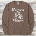 Bernese Mountain Dog Because Long Sleeve Tee - Espresso