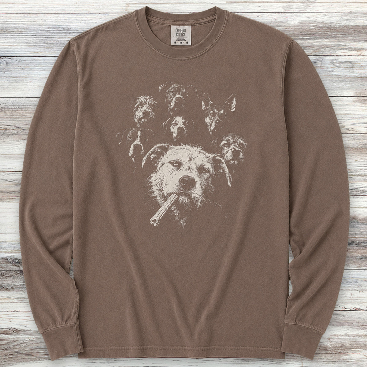 Mutt & The Gang Long Sleeve Tee - Espresso